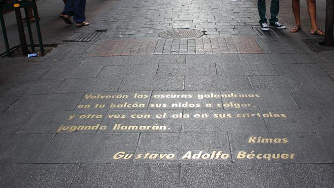 Historia y poesía en el barrio de las Letras, Madrid